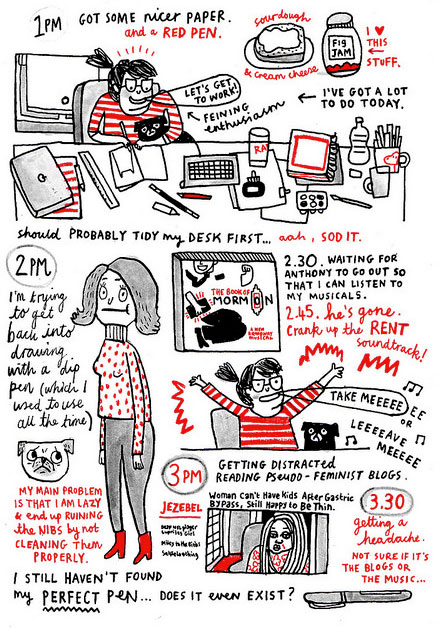 Hourly Comic day by Gemma Correll