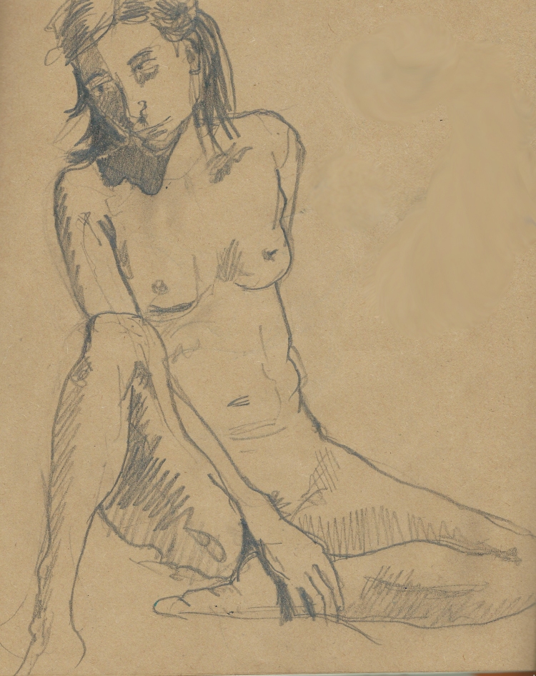Life drawing by Myfanwy Tristram