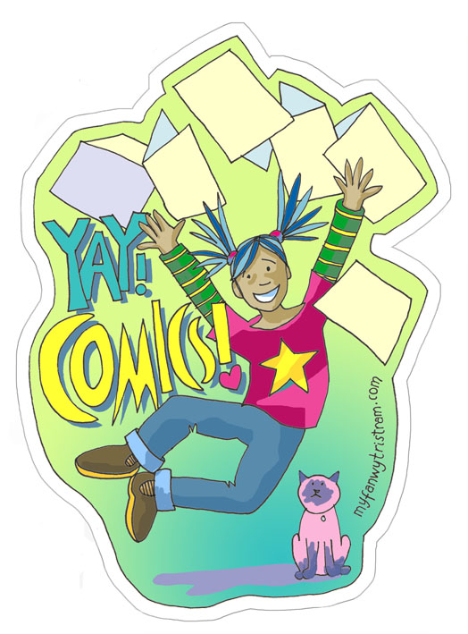 Comics best thing ever Sticker by Myf Tristram